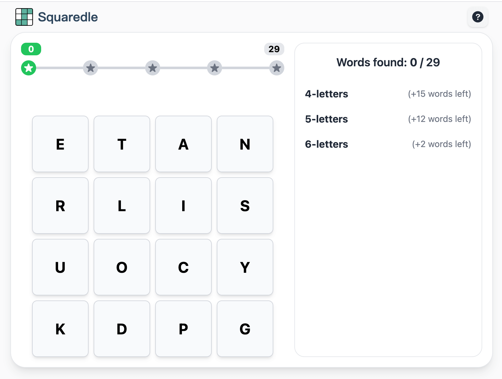 Squaredle screenshot 1